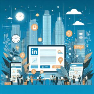 LinkedIn-Post-Layout mit einem ansprechenden Fallstudienformat mit hervorgehobenen Texten und Bildern.