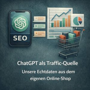 GA4-Dashboard mit chatgpt.com als Referral-Quelle in einem K-Beauty Online-Shop