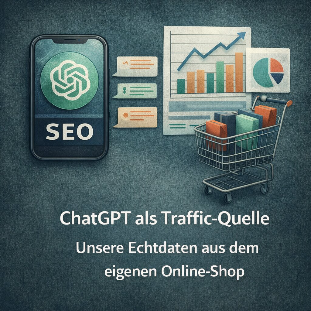 GA4-Dashboard mit chatgpt.com als Referral-Quelle in einem K-Beauty Online-Shop